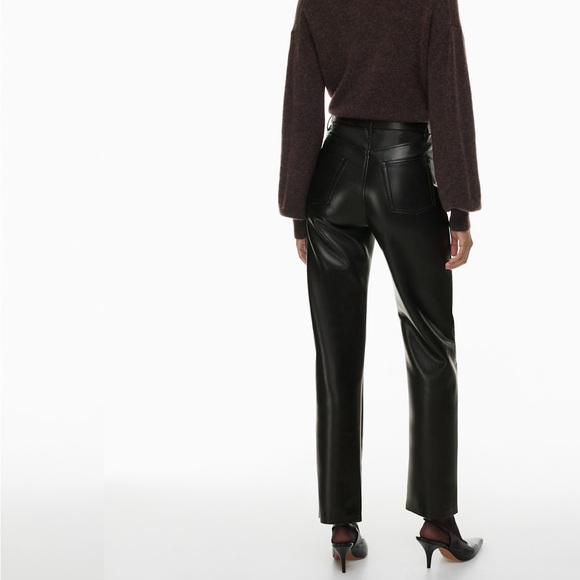 Wilfred Aritzia Black Leather Pants - Picture 6 of 6